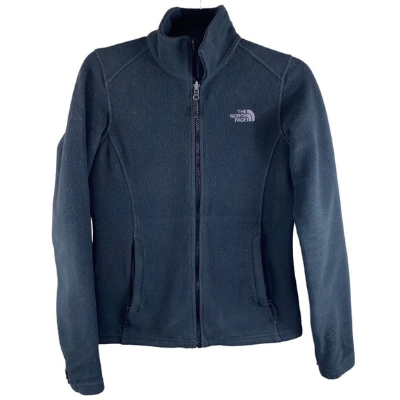 The North Face Women’s black fleece full front zip jacket - Picture 1 of 10